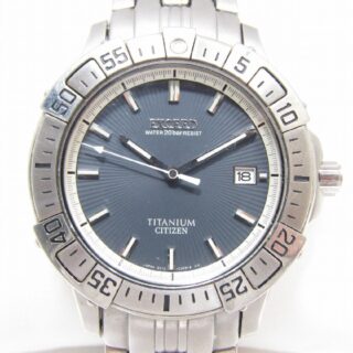 Working Item Citizen Exceed Diver Titanium Venture Cruiser Quartz 0312-C30722 Ta