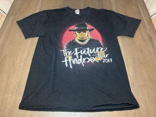Vintage Future rapper shirt Tour Hndrxx Post Malone Zoey Dollaz Large Merch Rap