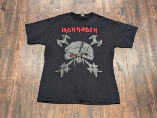 Vintage Iron Maiden Shirt Mens XL Black Ciclope Band Metal Skull Graphic T-Shirt