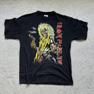 Vintage 1997 Iron Maiden Killers T-Shirt Size XL Double Sided UNWORN