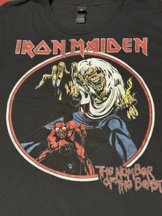 Vintage Iron Maiden Number of the Beast – Large Black Shirt