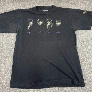 Vintage The Beatles 1995 T Shirt Mens L Distressed All Sport Tag Single Stitch