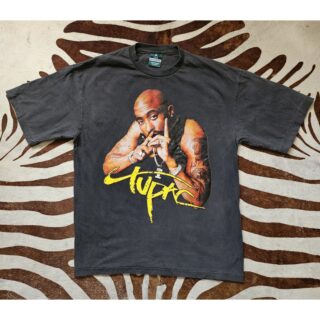 Tupac Shakur 2PAC Vintage Single Stitch XL REPRINT Double Sided