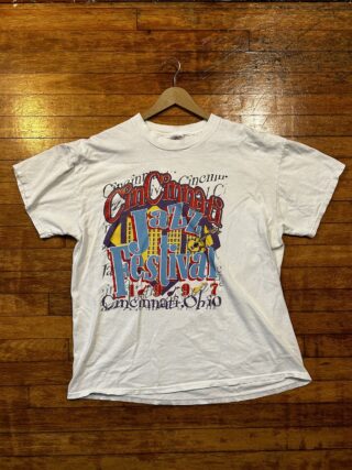 Vintage Cincinnati Jazz Festival 90s R&B Band T-shirt Sz L 1997 Aaliyah (A64)
