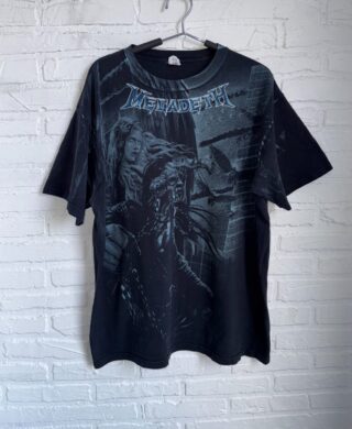 Vintage 2007 Megadeth United Abominations All Over Print Band t-shirt size XL
