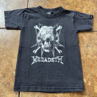 Megadeth Kids T-Shirt Rock Metal 30 Años Rock Revolution Black Tee Shirt Vintage