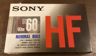 SONY HF 60 Minute Blank Audio Cassette Tap NEW
