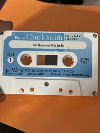 Chuck Smith Calvary Chapel 1976 The coming world leader Bible Study Cassette tap