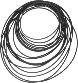 50pcs Cassette Drive Belts Recorder Repair Maintenance Cassette Player Belts Tap