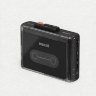 Maxell MXCP-P100 Portable Cassette Player Headphone Jack Cassette Tap Black