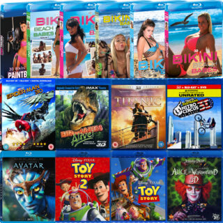 3D Blu-ray Lot Collection – 3D Bluray Movies for 3-D TV & Projectors YOU CHOOSE!