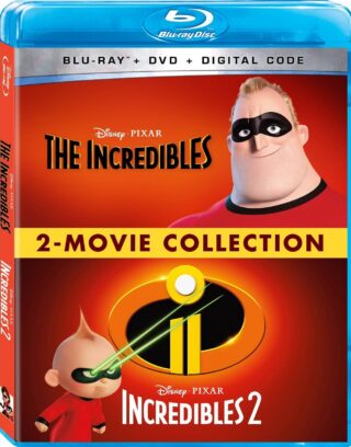 The Incredibles / Incredibles 2 (Blu-ray + DVD + Digital) NEW