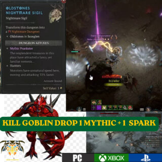 DIABLO 4🌞SEASON 12🔥MYTHIC PRANKSTER✨DROP 1 MYTHIC+1 SPARK✨x1 SPOT✨HELP T4