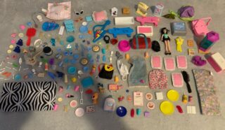 Huge Lot Of Barbie Doll Kitchen Accessories Assorted Items