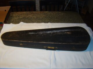Vintage Wooden Arch Top Coffin Violin Case Great Decor Item
