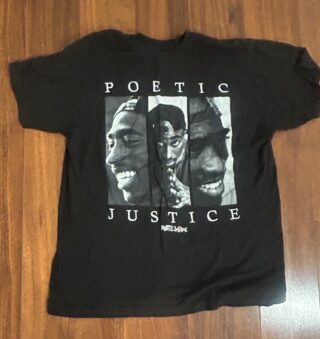 Vintage Tupac Shakur 2Pac Poetic Justice Size LG Pre owned