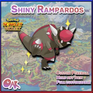 ✨Shiny Rampardos 6IV ✨Pokemon Scarlet & Violet Trade  🚀Fast Trade🚀