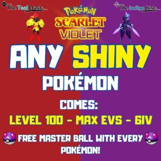Pokemon Scarlet And Violet – ✨ Shiny Pokemon ✨ 6IV,EVs,Level 100 ✨ FREE ITEM ✨