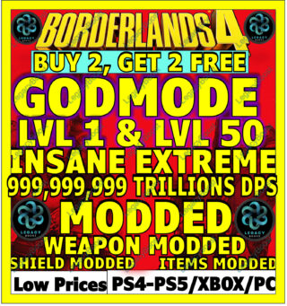 🔥BORDERLANDS 4✨WEAPONS MODDED LEVEL 1 ONE GEAR MODDED ✴️ GODMODE ✅PC-PS-XBOX✨UP