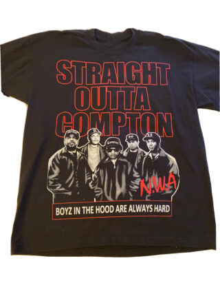 NWA Straight Outta Compton Black Reprint Unisex Cotton T-shirt Z253