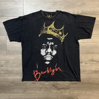 VTG Notorious BIG Biggie Smalls Brooklyn Mint T Shirt Black Short Sleeve Mens XL