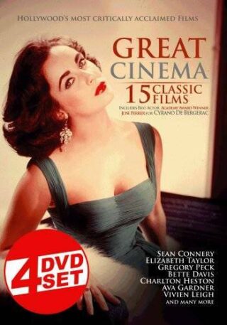 Great Cinema: 15 Classic Films (4 Disc Set) – DVD – GOOD
