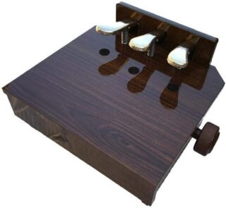 ADJUSTABLE PIANO PEDAL EXTENDER- OPENED ITEM in WALNUT